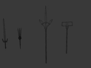 50 models of low poly 3D Model