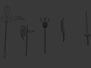50 models of low poly 3D Model