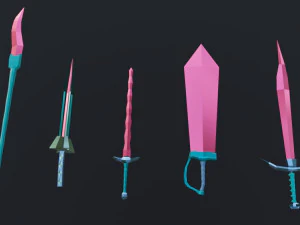50 models of low poly 3D Model