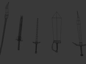 50 models of low poly 3D Model