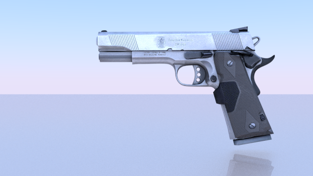 Colt1911 3D Model .c4d .max .obj .3ds .fbx .stl .blend 