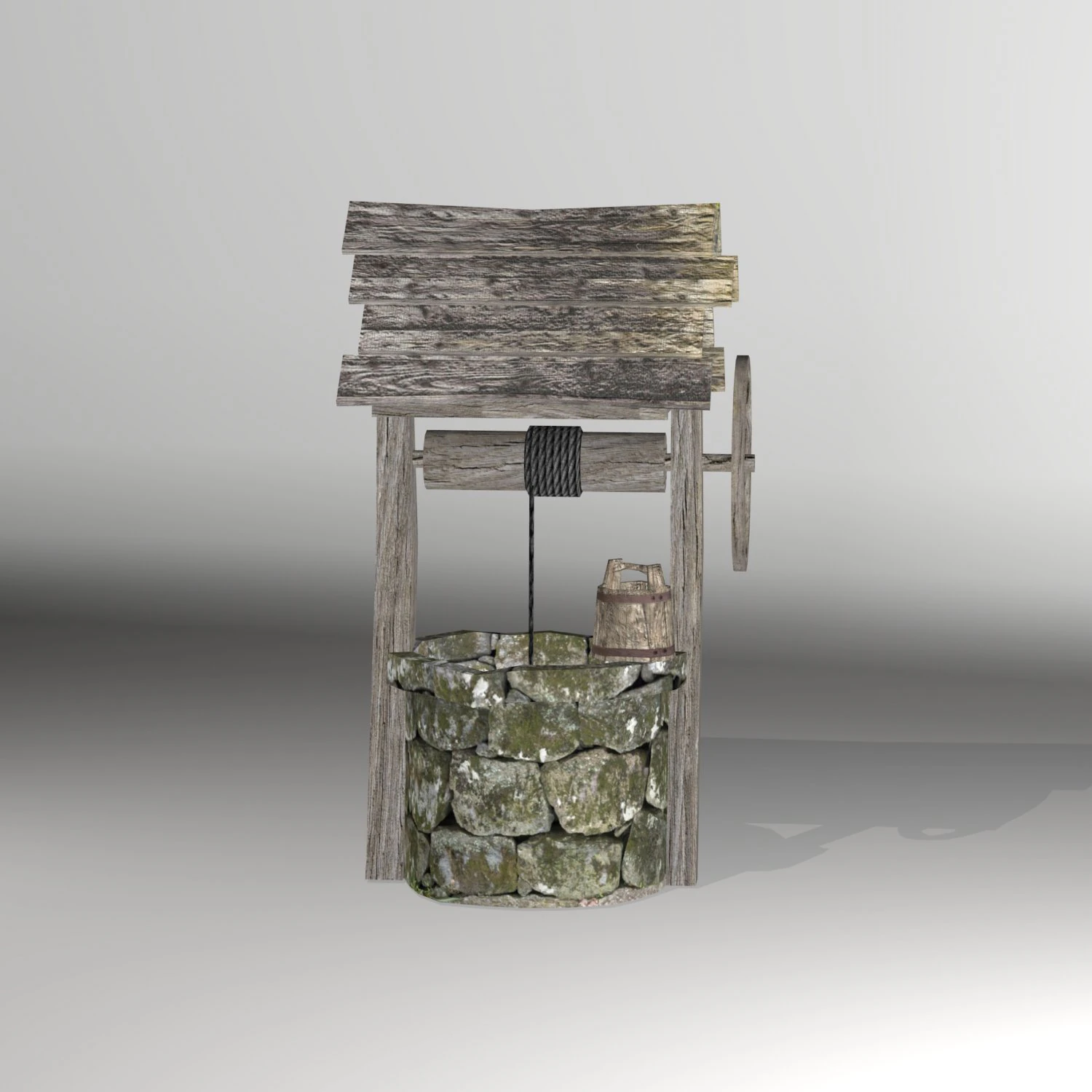 lowpoly well 3D Model .c4d .max .obj .3ds .fbx .stl .blend 