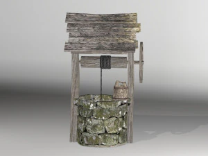 lowpoly well 3D Model