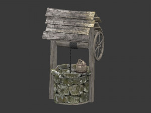 lowpoly well 3D Модель