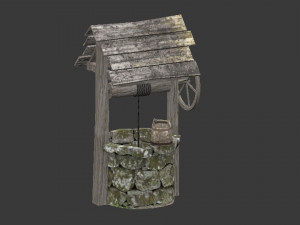 lowpoly well 3D Модель