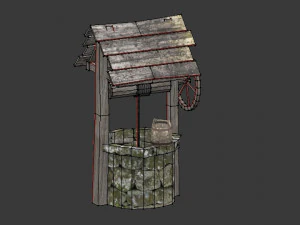 lowpoly well 3D Model