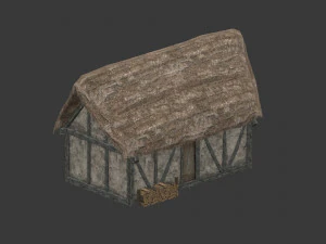 chopped wood low-poly 9 variations 3D Model