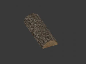 chopped wood low-poly 9 variations 3D Model