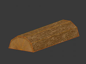 chopped wood low-poly 9 variations 3D Model