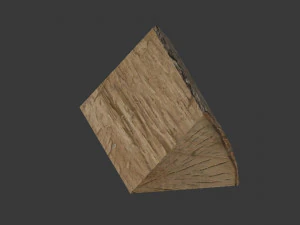 chopped wood low-poly 9 variations 3D Model