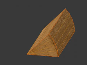 chopped wood low-poly 9 variations 3D Model