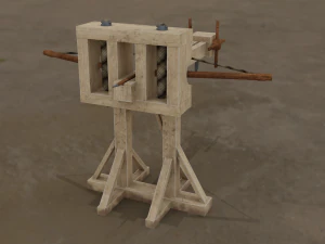 lowpoly roma balistası 3D Model