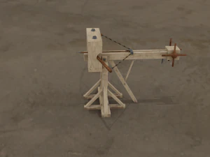 lowpoly roman ballista 3D Model