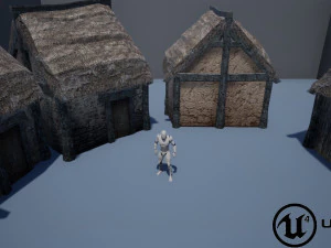 small thatched house low-poly 3D Model