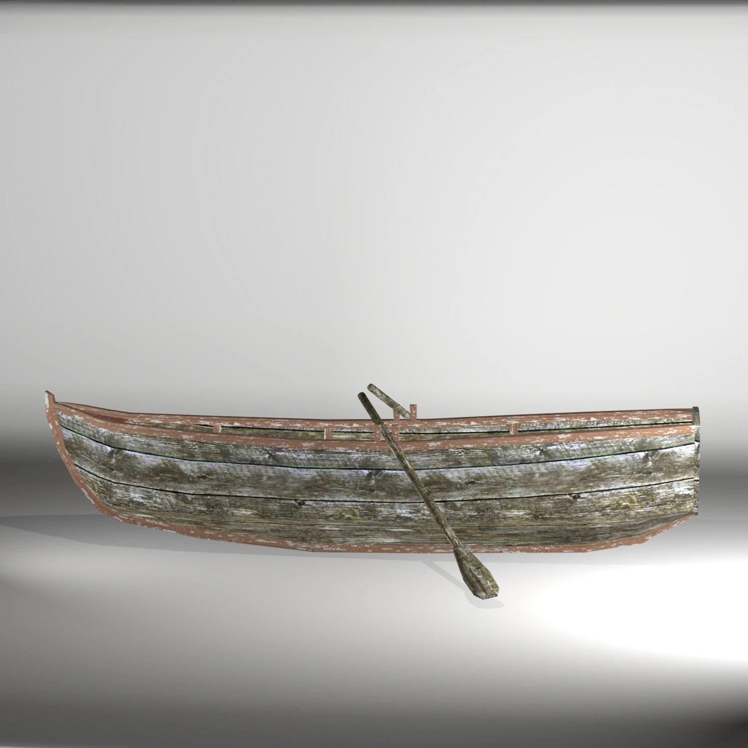 lowpoly rowboat 3D Model .c4d .max .obj .3ds .fbx .stl .blend