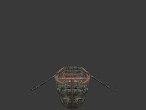 lowpoly rowboat 3D मॉडल