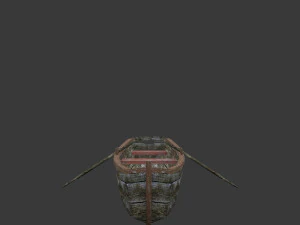lowpoly rowboat 3D Model