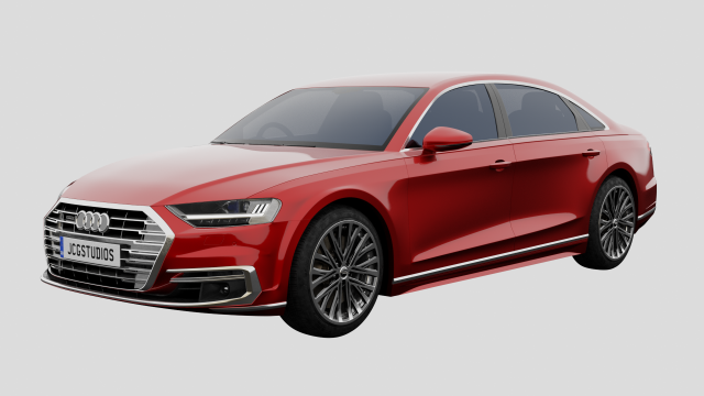 audi a8l 3D-Modell .c4d .max .obj .3ds .fbx .stl .blend 