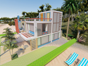 sketch up duplex home 3D 모델