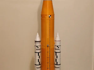 mise en sc&egrave;ne compl&egrave;te du syst&egrave;me de lancement spatial de la NASA et mod&egrave;le d'impression 3D int&eacute;rieur Modèles 3D en vedette