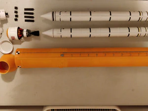 nasa space launch system full staging and interior 3d print model 3D Print Model