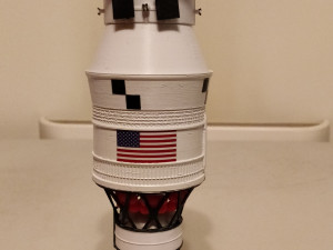 nasa space launch system full staging and interior 3d print model Modelo de impresión 3D