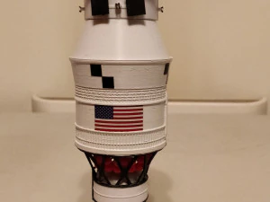 nasa space launch system full staging and interior 3d print model 3D Print Model