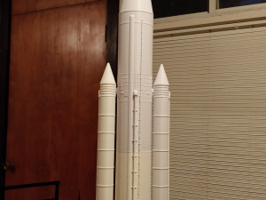 nasa space launch system full staging and interior 3d print model Modelo de impresión 3D