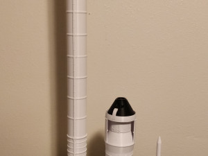 nasa space launch system full staging and interior 3d print model Modelo de impresión 3D