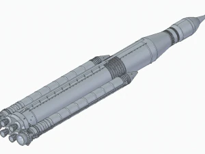 nasa space launch system full staging and interior 3d print model 3D Print Model