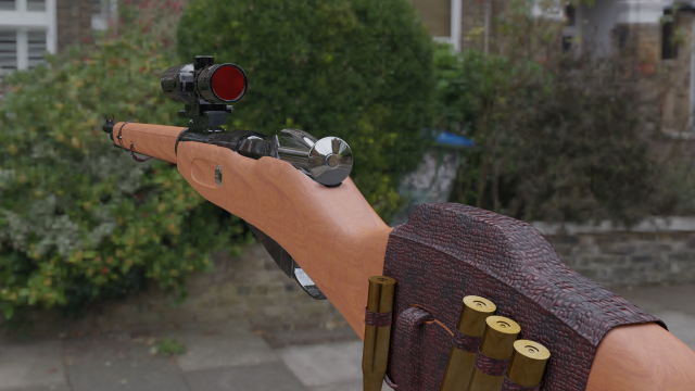 mosin nagant Model 3D .c4d .max .obj .3ds .fbx .stl .blend 