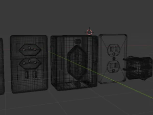 power outlets 3D Model