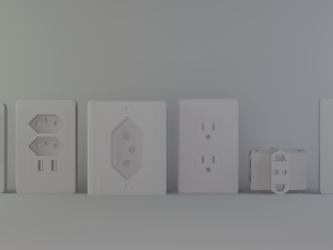 power outlets 3D Model