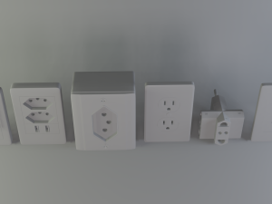 power outlets Modello 3D