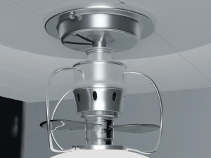 modern fan with lamp 3D Model