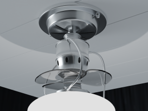 modern fan with lamp 3Dモデル