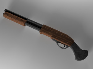 a sawn-of shotgun 3Dモデル