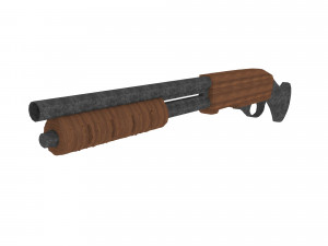 a sawn-of shotgun 3Dモデル