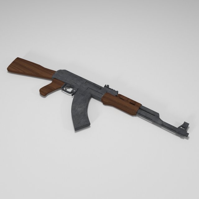 ak-47 3Dモデル .c4d .max .obj .3ds .fbx .stl .blend 