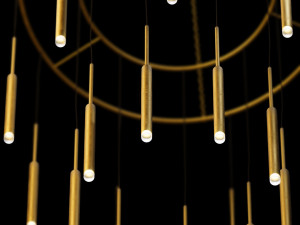 grok lighting-candle chandelier Model 3D