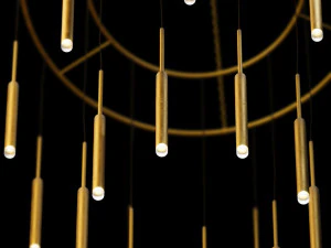 grok lighting-candle chandelier 3D Model
