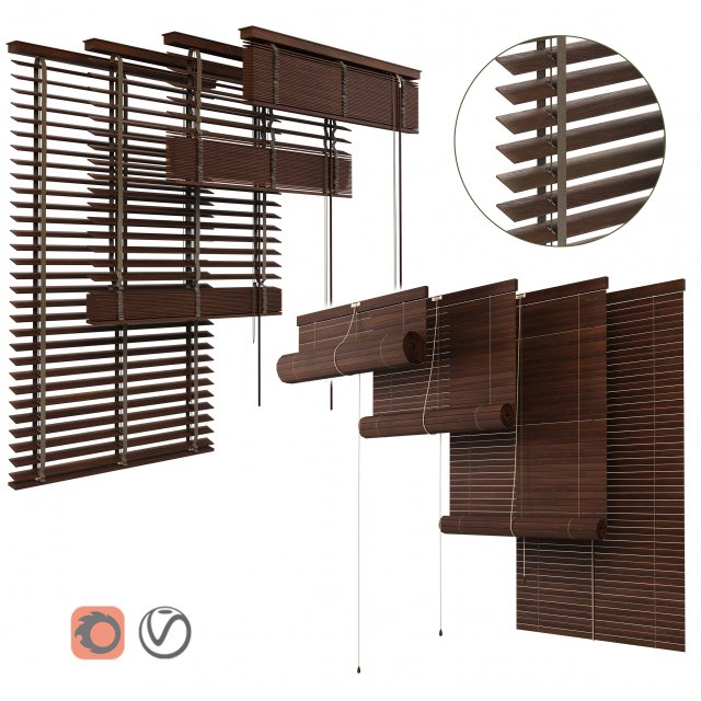 wooden blins-smgdmf 3D Model .c4d .max .obj .3ds .fbx .stl .blend 