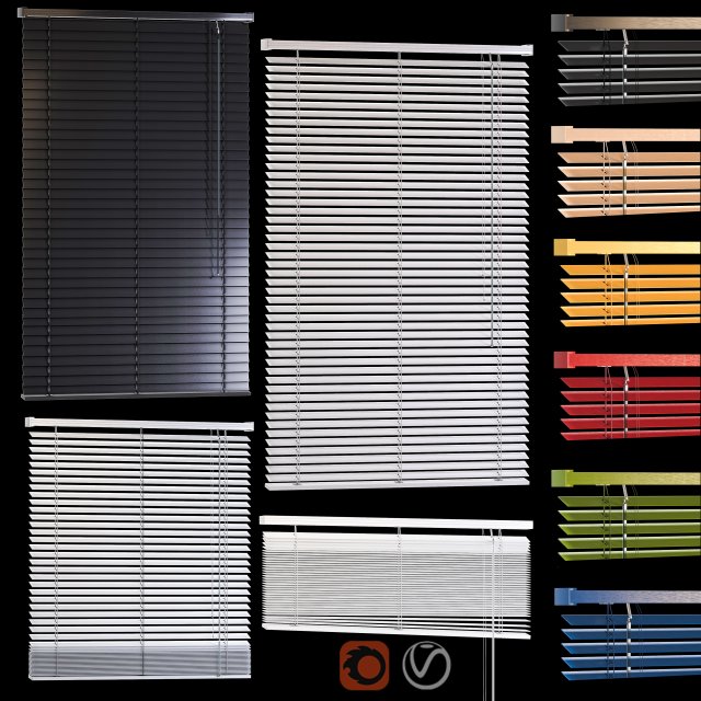 pvc blinds- s-mgdm-fset02 Model 3D .c4d .max .obj .3ds .fbx .stl .blend 