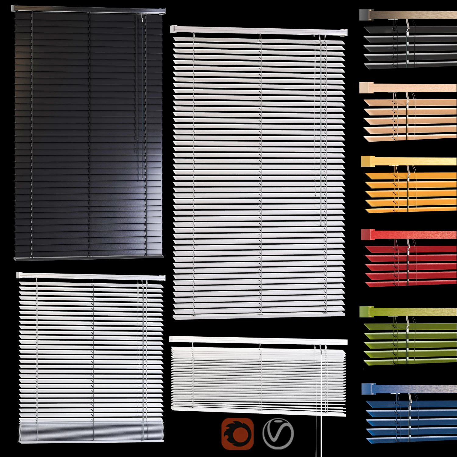 pvc blinds- s-mgdm-fset02 3D Model .c4d .max .obj .3ds .fbx .stl .blend 