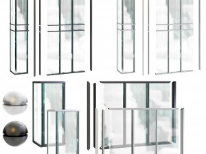 curtain wall-set02- smgdmf 3Dモデル