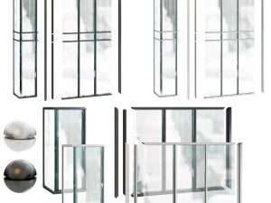 perde duvar-set02- smgdmf 3D Model