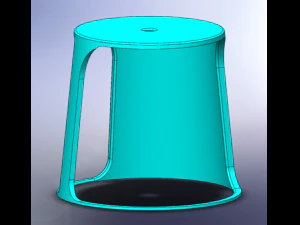 開いたスタックへのテーブル 3Dプリントモデル