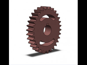Elliptical gear 30 tooth 3D प्रिंट मॉडल