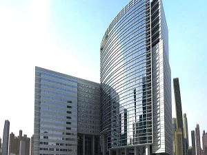 high-rise building office for animation 3D Model