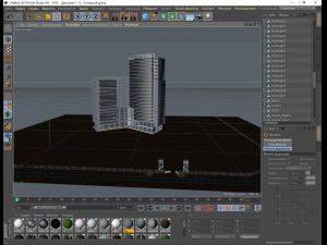 high-rise building office for animation 3D Model